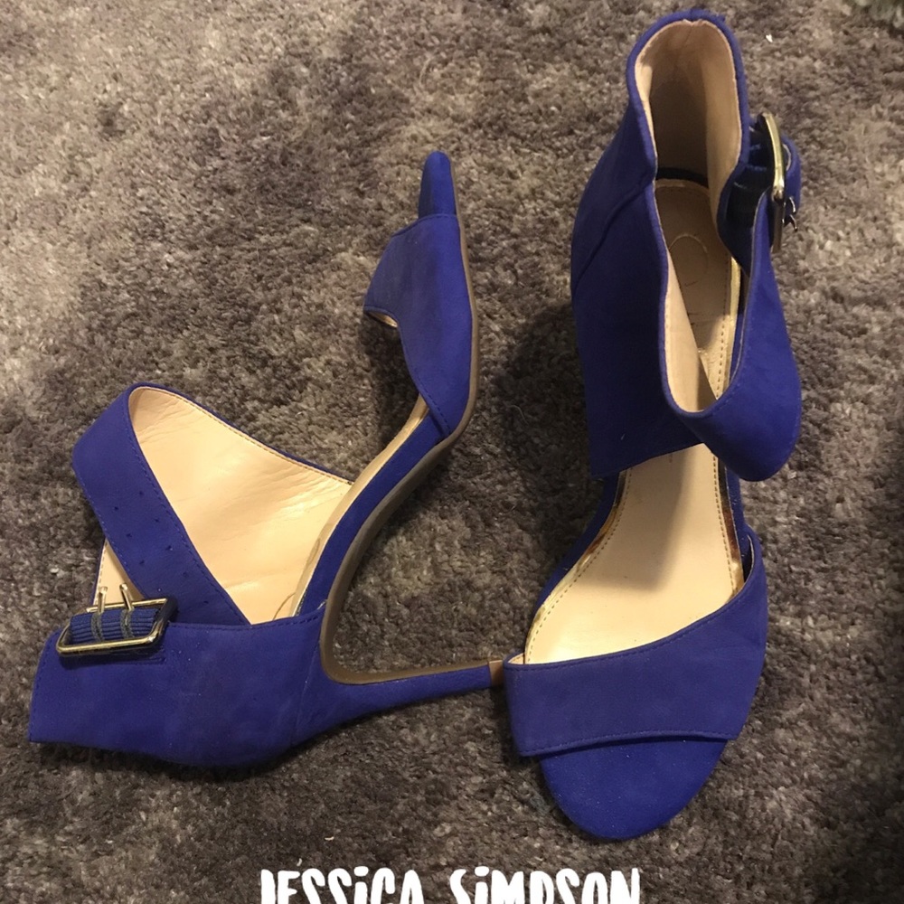 Cobalt Suede Heels